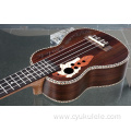 Fishbone wood strip edging ukulele